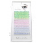 Gene false fir cu fir Beautiful Eyes BE013 Mixt in 3 nuante A color D/0.10 de 13mm
